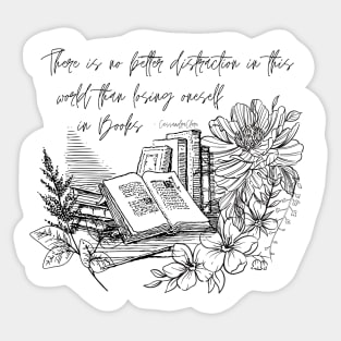 There is no better distraction - Shadowhunters Sticker